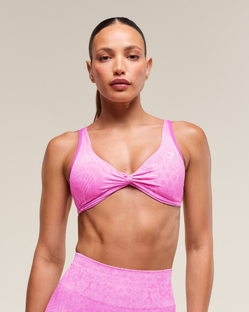 Adapt X Whitney Animal Seamless Twist Front Bra