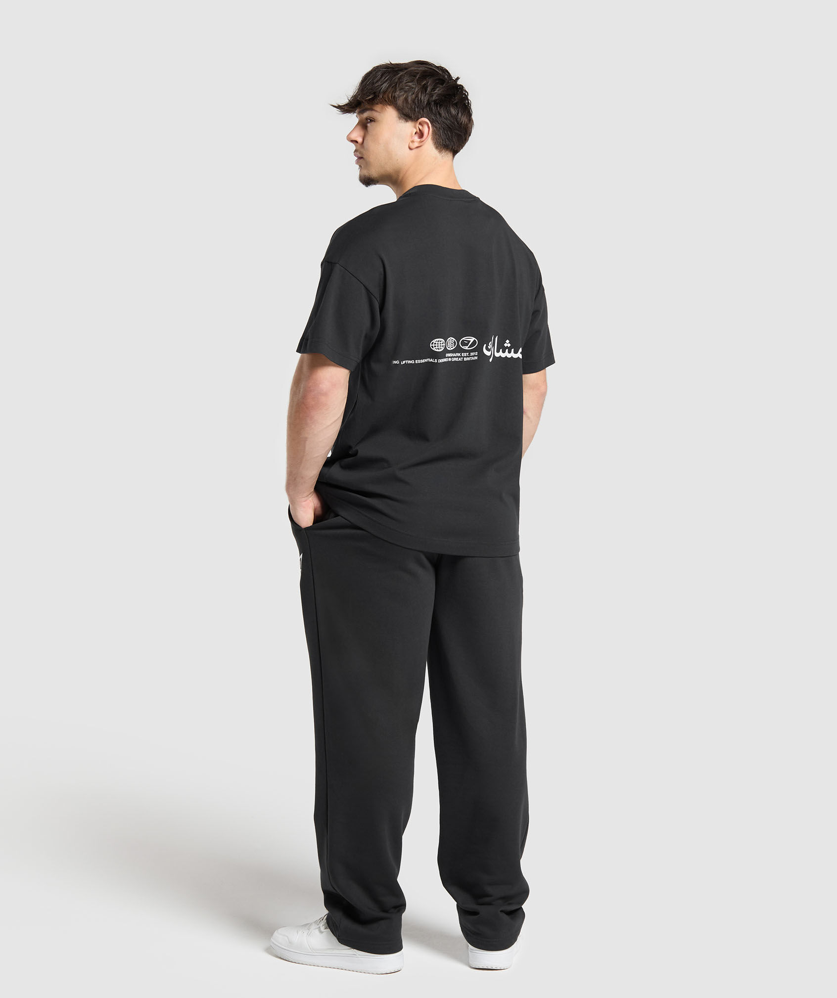 Lifting Essential Arabic Oversized Graphic T-Shirt