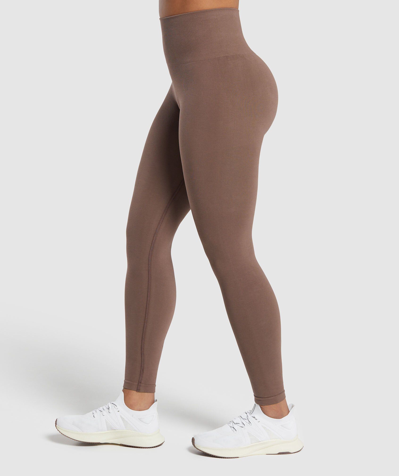 Ribbed Cotton Seamless Leggings