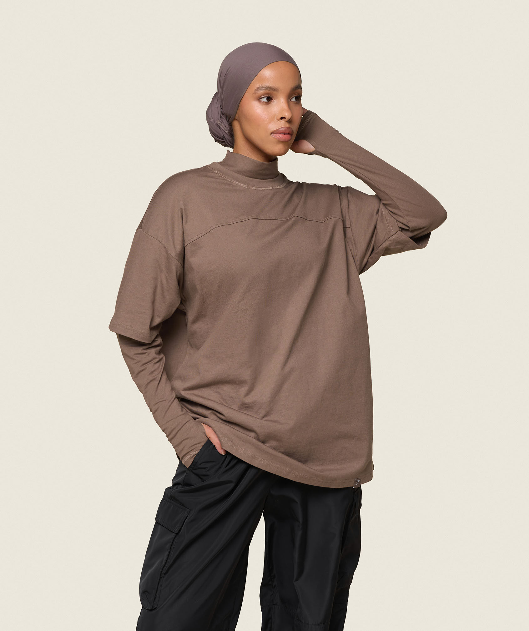 GS x Leana Deeb Oversized Long Sleeve T-Shirt