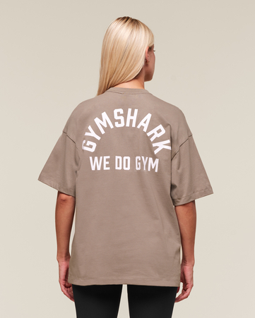 We Do Gym Graphic Oversized T-Shirt