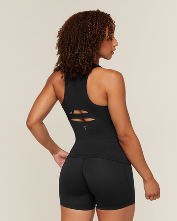 Running Sleeveless Mesh Back Top