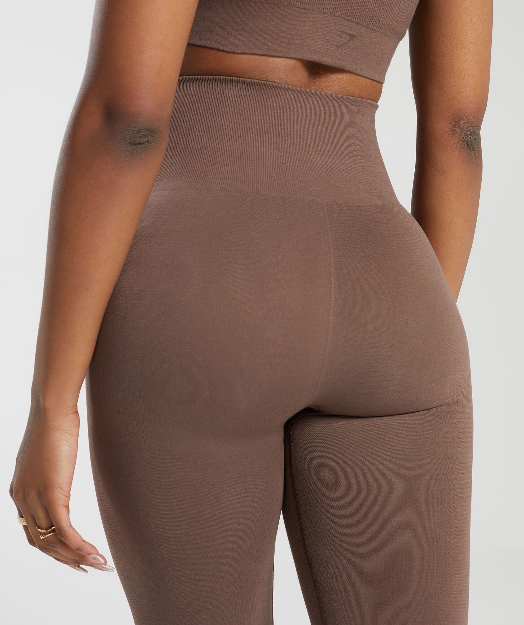 Ribbed Cotton Seamless Leggings