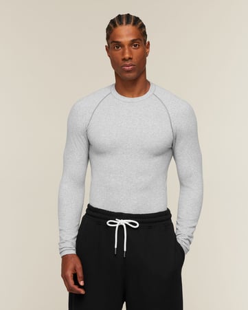Cotton Seamless Long Sleeve T-Shirt