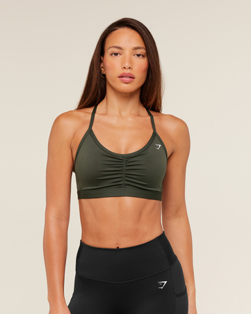 Ruched Sports Bra