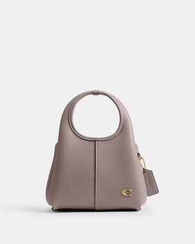 Polished Pebble Leather Lana Shoulder Bag 19