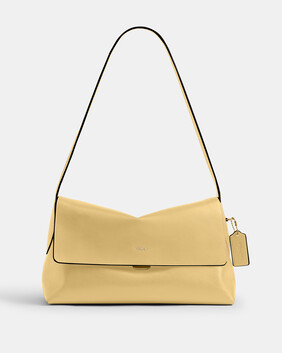 Natural Grain Leather Chelsea Shoulder Bag 30