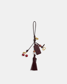 Cherry Heritage Leather Bag Charm