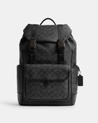 League Flap Backpack In Signature Canvas 29
