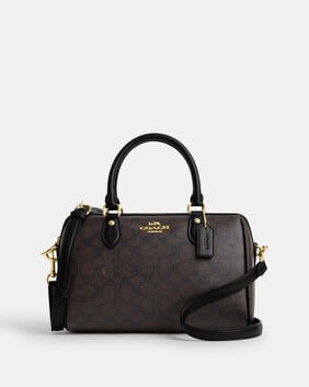 حقيبة روان ساتشيل قماش قنب بشعار الماركة