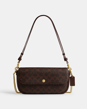 Brook Flap Chain Bag In Signature Canvas