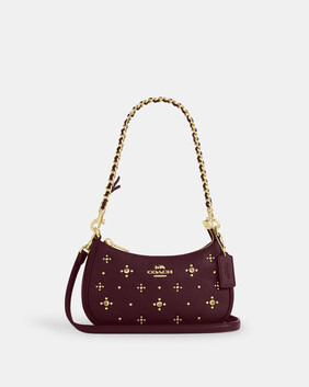 حقيبة تيري صغيرة كروس بودي مزينة بكريستال