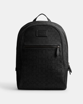 Theo Backpack In Signature Jacquard
