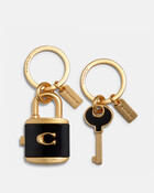 Lock And Key Bag Charm Key Ring