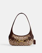Belted Ergo Shoulder Bag 26 In Signature Jacquard