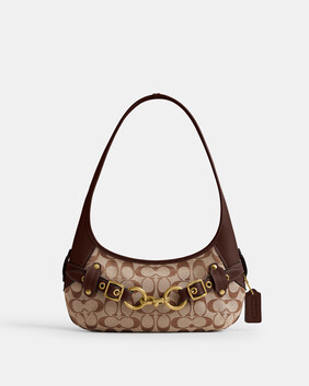 Belted Ergo Shoulder Bag 26 In Signature Jacquard