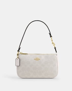 حقيبة نوليتا 19 قماش قنب محفور بشعار الماركة