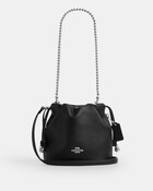 Faye Mini Drawstring Bag With Ruching