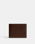 Slim Billfold Wallet In Natural Full-grain Leather