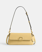 Refined Calf Leather Jet Shoulder Bag