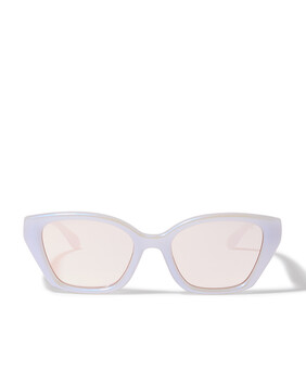 Irreg Frame Sculpted C Logo Temple Sunglasses