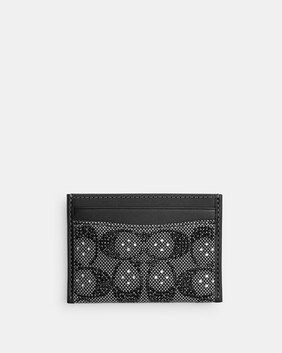 Essential Card Case In Crystal Signature Jacquard