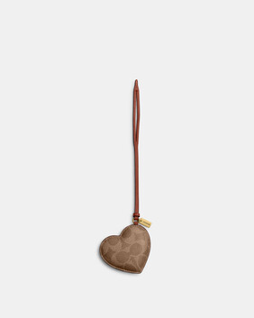 Heart Puffy Signature Bag Charm