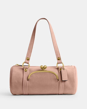 Kisslock Barrel Bag