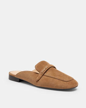 Suede Backless Loafer