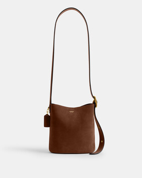 Suede Bleecker Bucket Bag 21