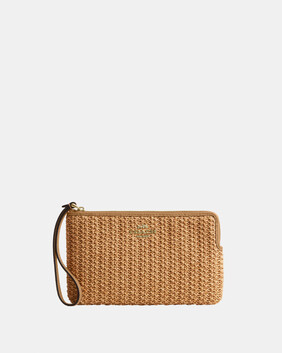 Large Corner Zip Wristlet