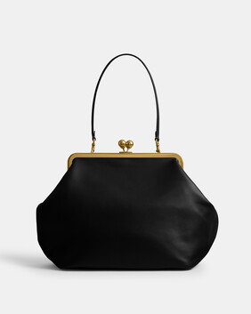 حقيبة فريم كبيرة بقفل متقاطع