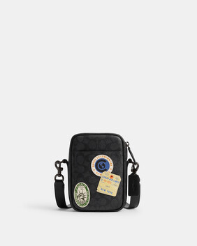 Hitch Crossbody In Signature Canvas With Patches