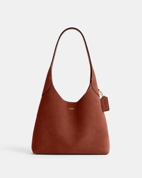 Suede Brooklyn Shoulder Bag 28