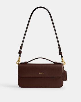 Refined Calf Leather Elora Top Handle Crossbody Bag