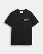 New Year Coach Snake Script T-shirt In Organic Cotton