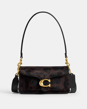 Tabby Shoulder Bag 20 In Haircalf With Leopard Print