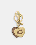Hearts Key Ring In Signature Canvas