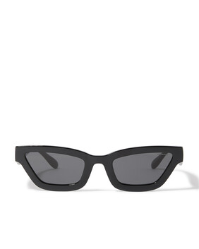 Quilted Narrow Cat Eye Sunglasses