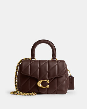 Tabby Top Handle Bag With Quilting