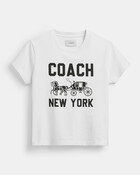 Horse And Carriage T-shirt In Organic Cotton