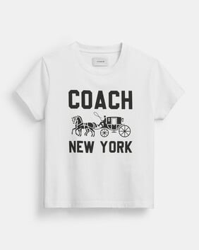 Horse And Carriage T-shirt In Organic Cotton