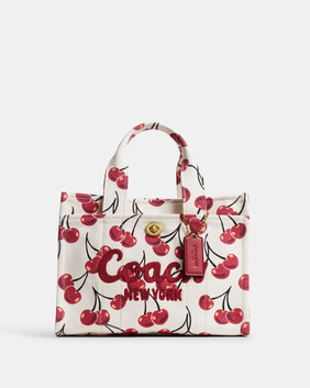 Cargo Tote Bag 26 With Cherry Print