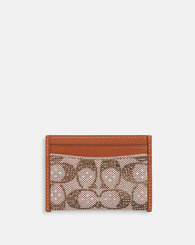 Essential Card Case In Crystal Signature Jacquard