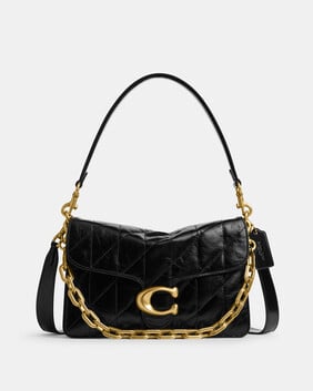 Chain Tabby Shoulder Bag With Quilting