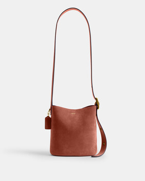 Suede Bleecker Bucket Bag 21