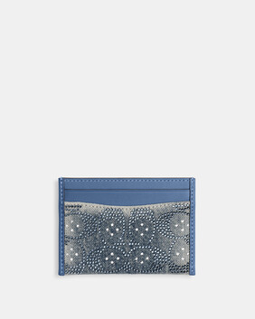 Crystal Signature Denim Essential Card Case