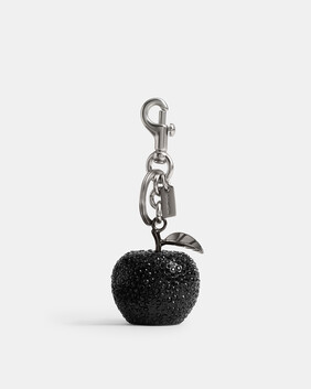Small Crystal Apple Bag Charm