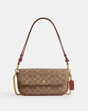 Brook Flap Chain Bag In Signature UpcraftedLeather