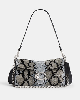 Beaded Snake Tabby Shoulder Bag 26